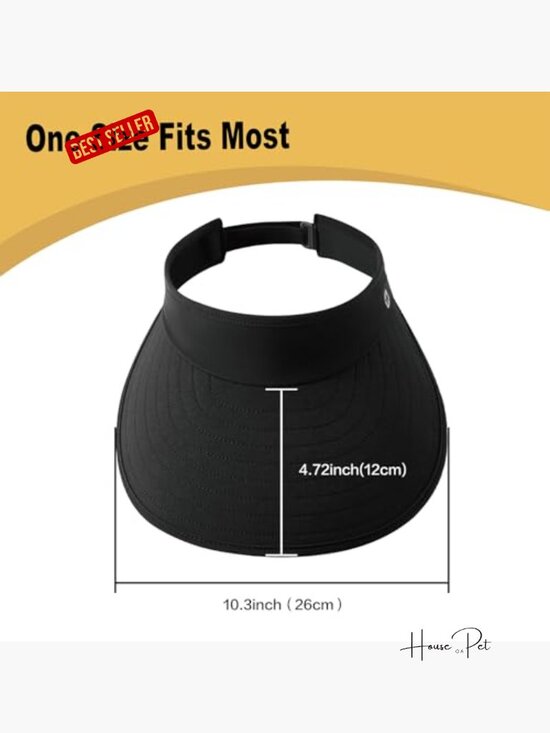 Sun Visor Hat UPF 50+ Wide Brim Adjustable Packable Lightweight Travel main image 4